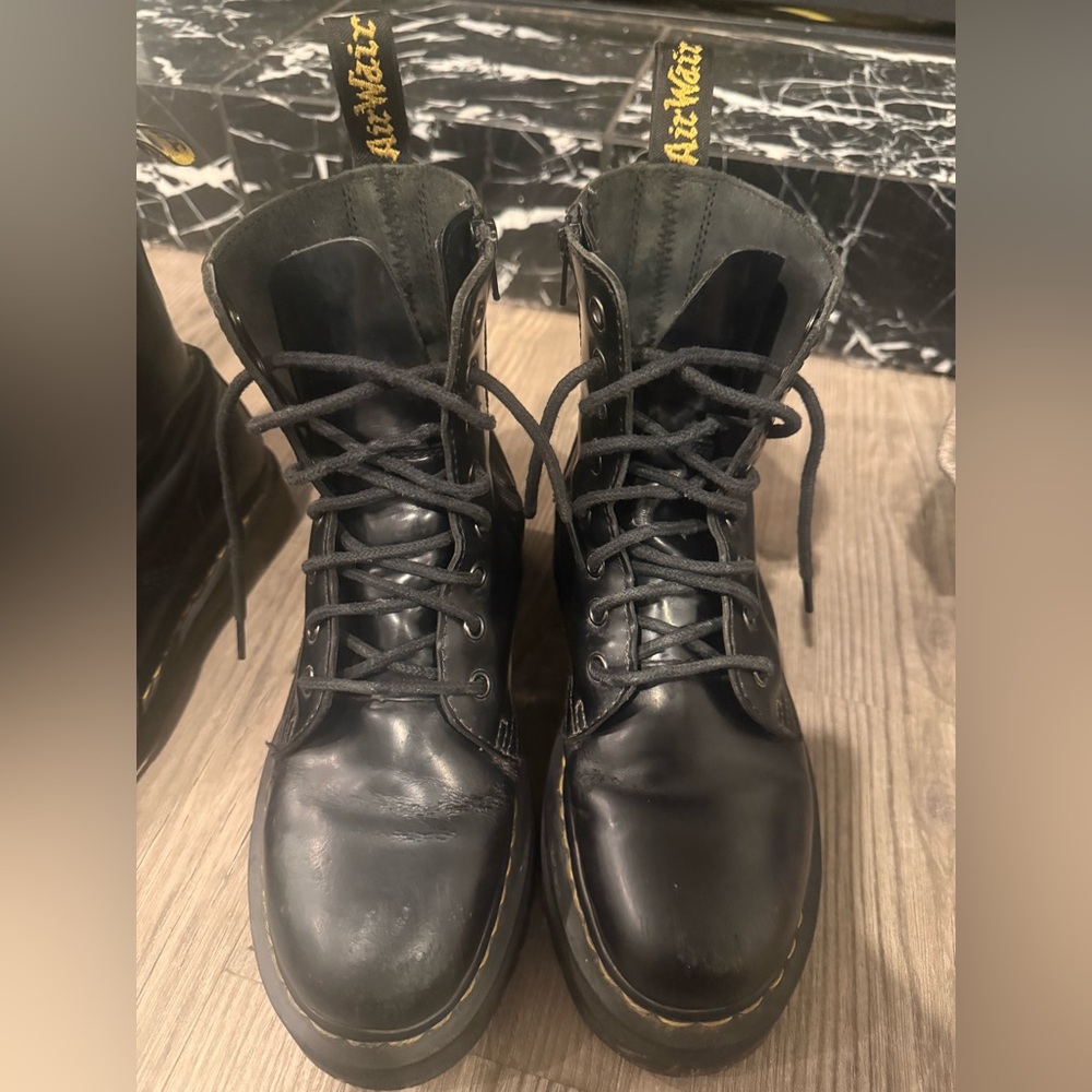 Dr. Martens Jadon Black Leather Boots